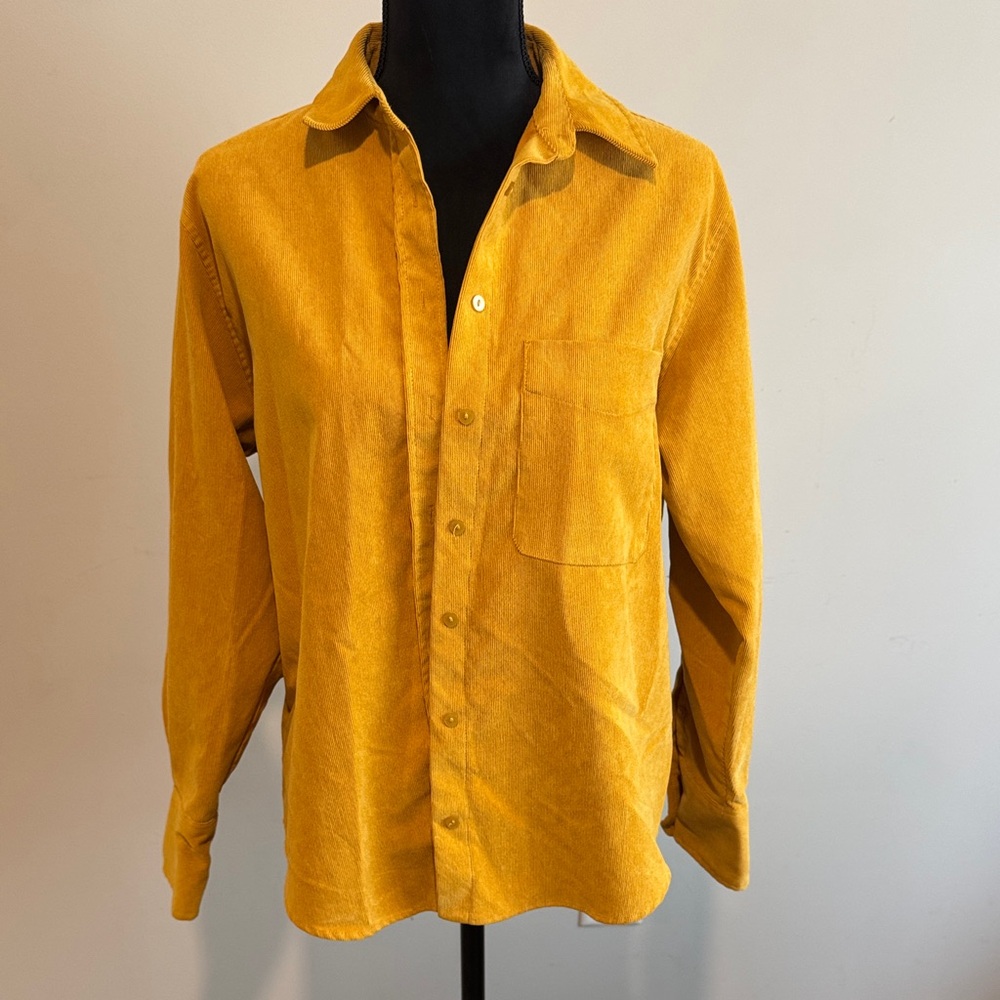 Zara Mustard Yellow Corduroy Jacket